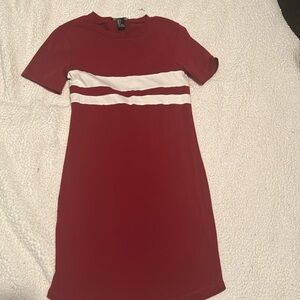 Maroon T shirt Dress